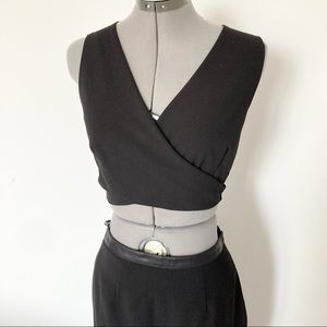 Morgan De Toi Wrap Top and High Low Skirt Set